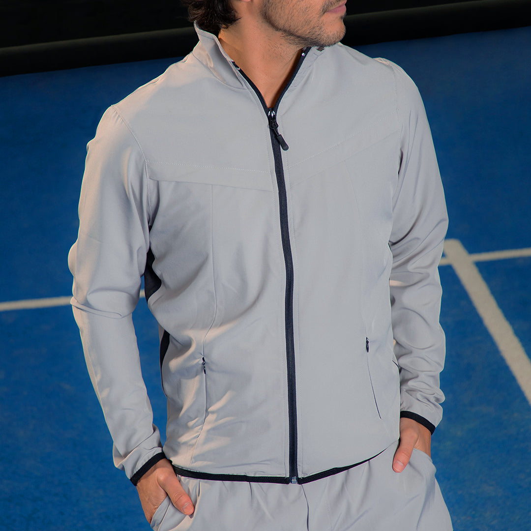 Chamarra deportiva gris para Hombre