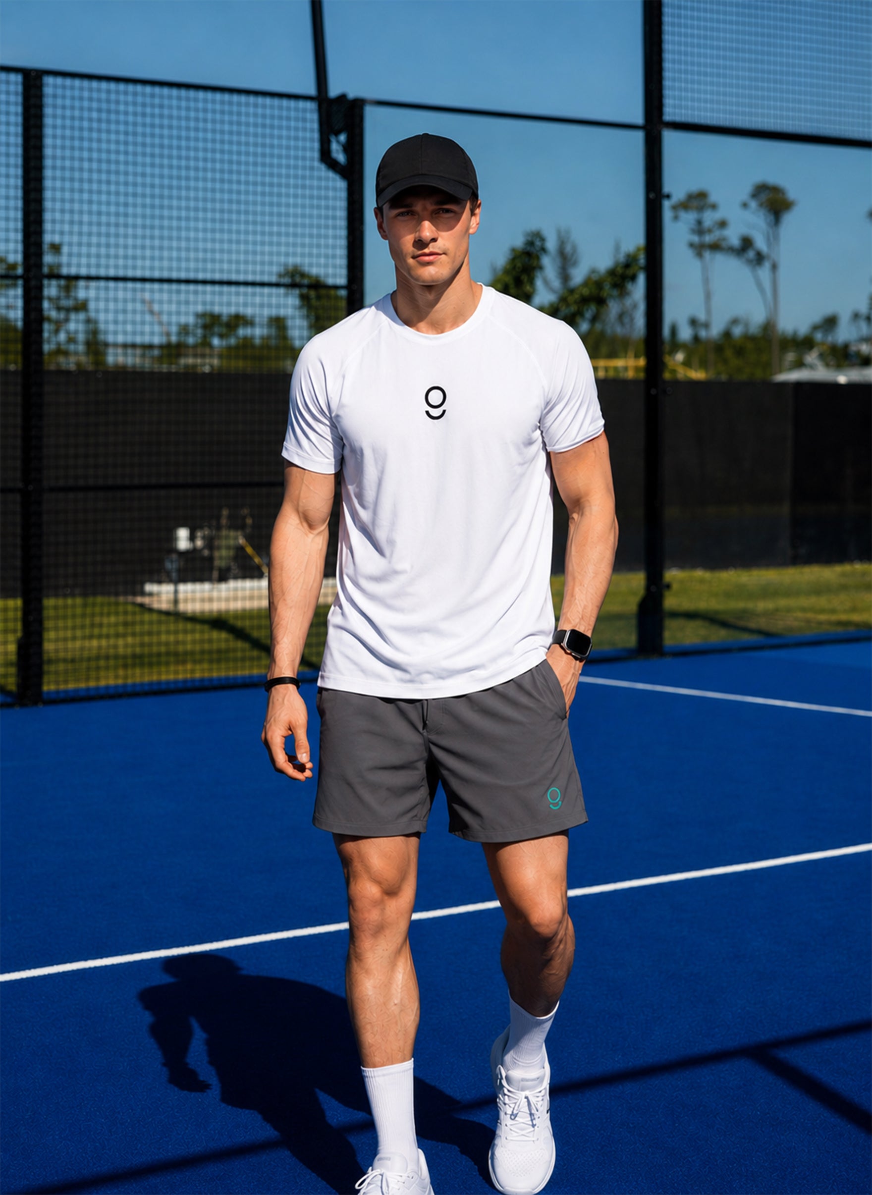Playera deportiva blanca para Hombre