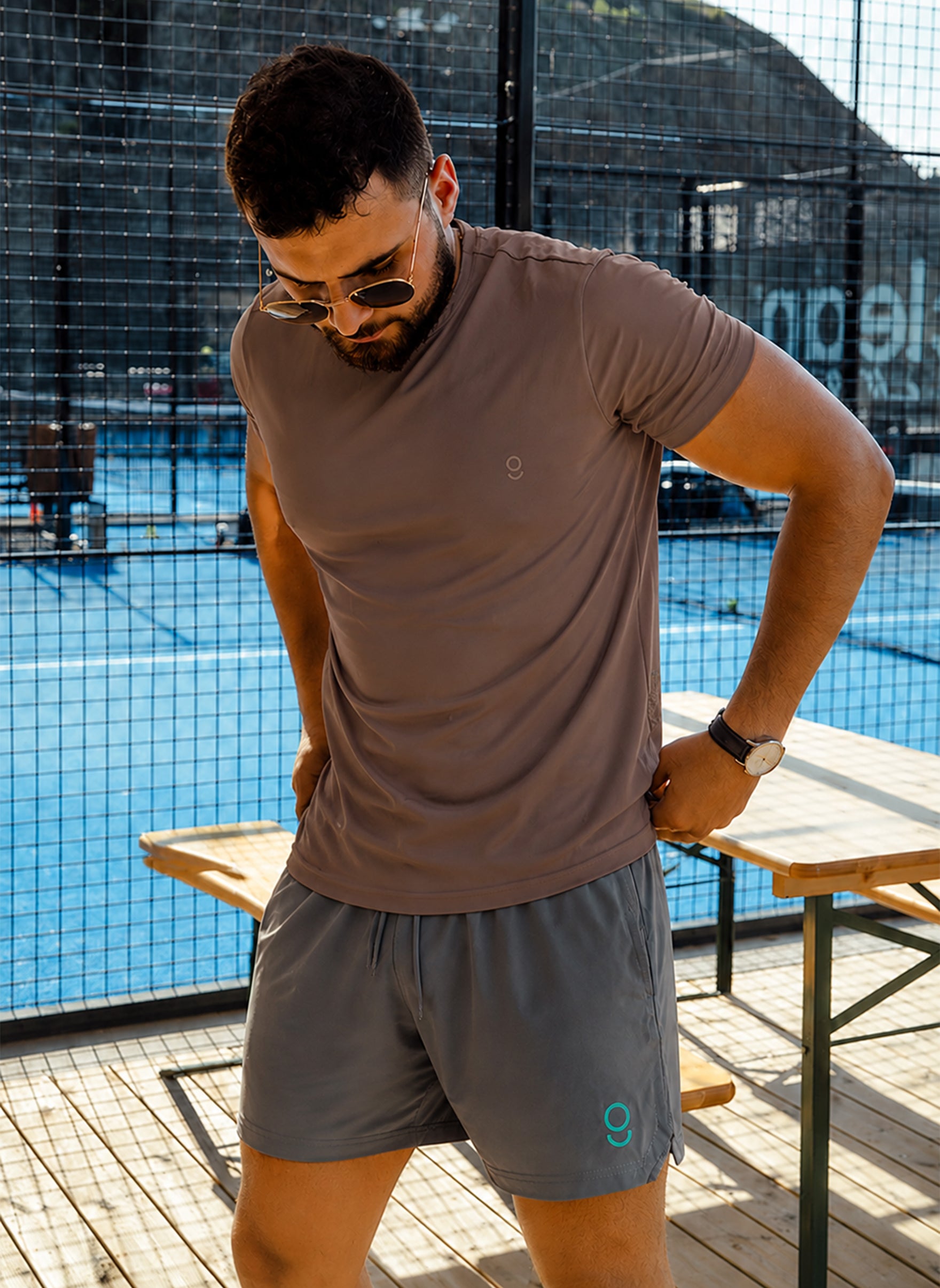 Men's Oxford Gray Athletic Shorts