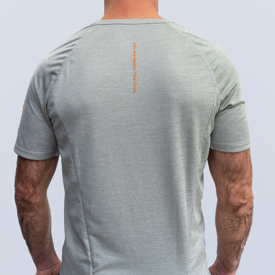 Men's green athletic t-shirt