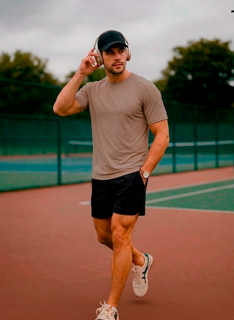 Playera Deportiva Pro Beige para Hombre