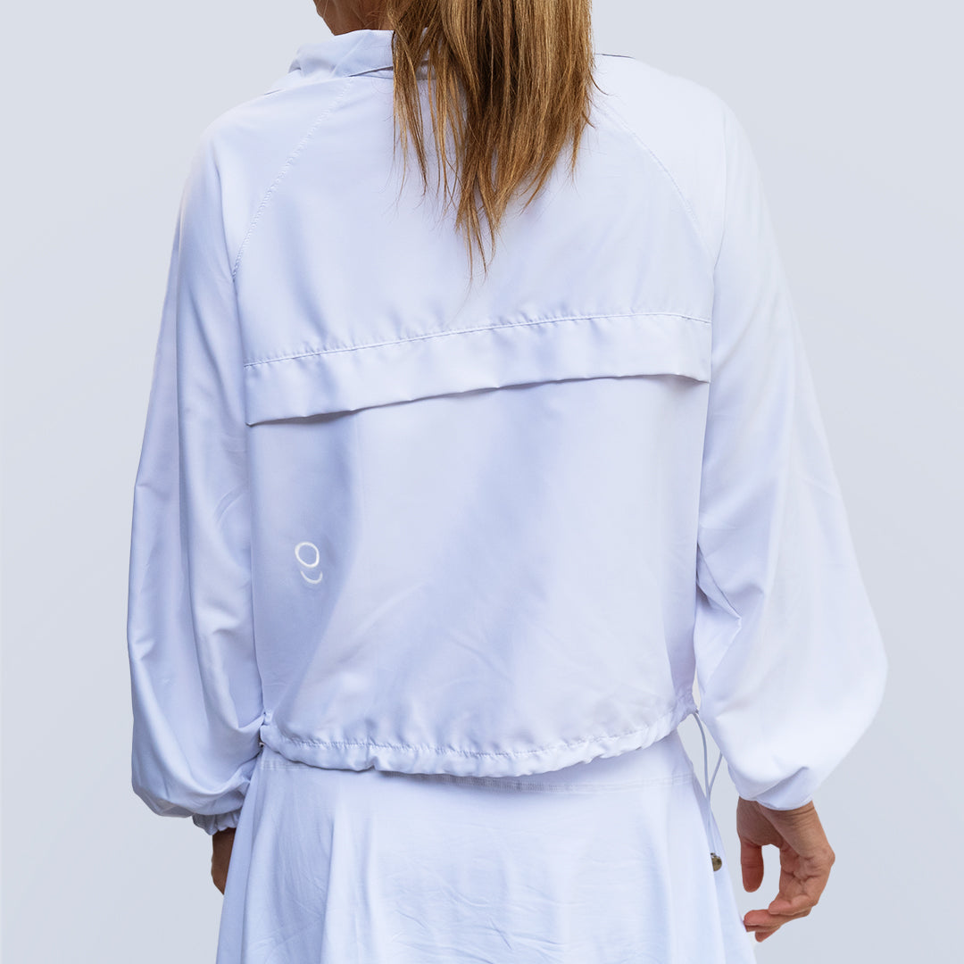 Chamarra deportiva blanca para Mujer