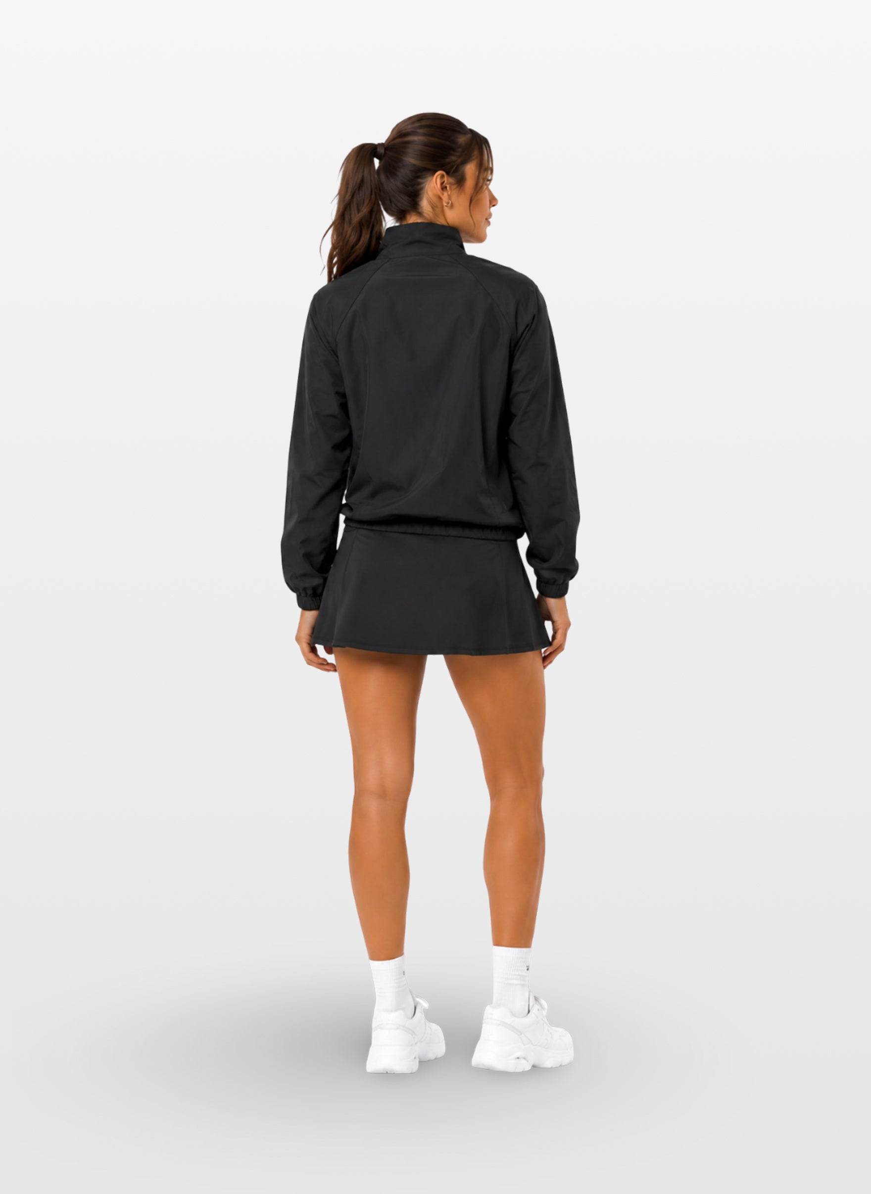 Chamarra deportiva negra para Mujer