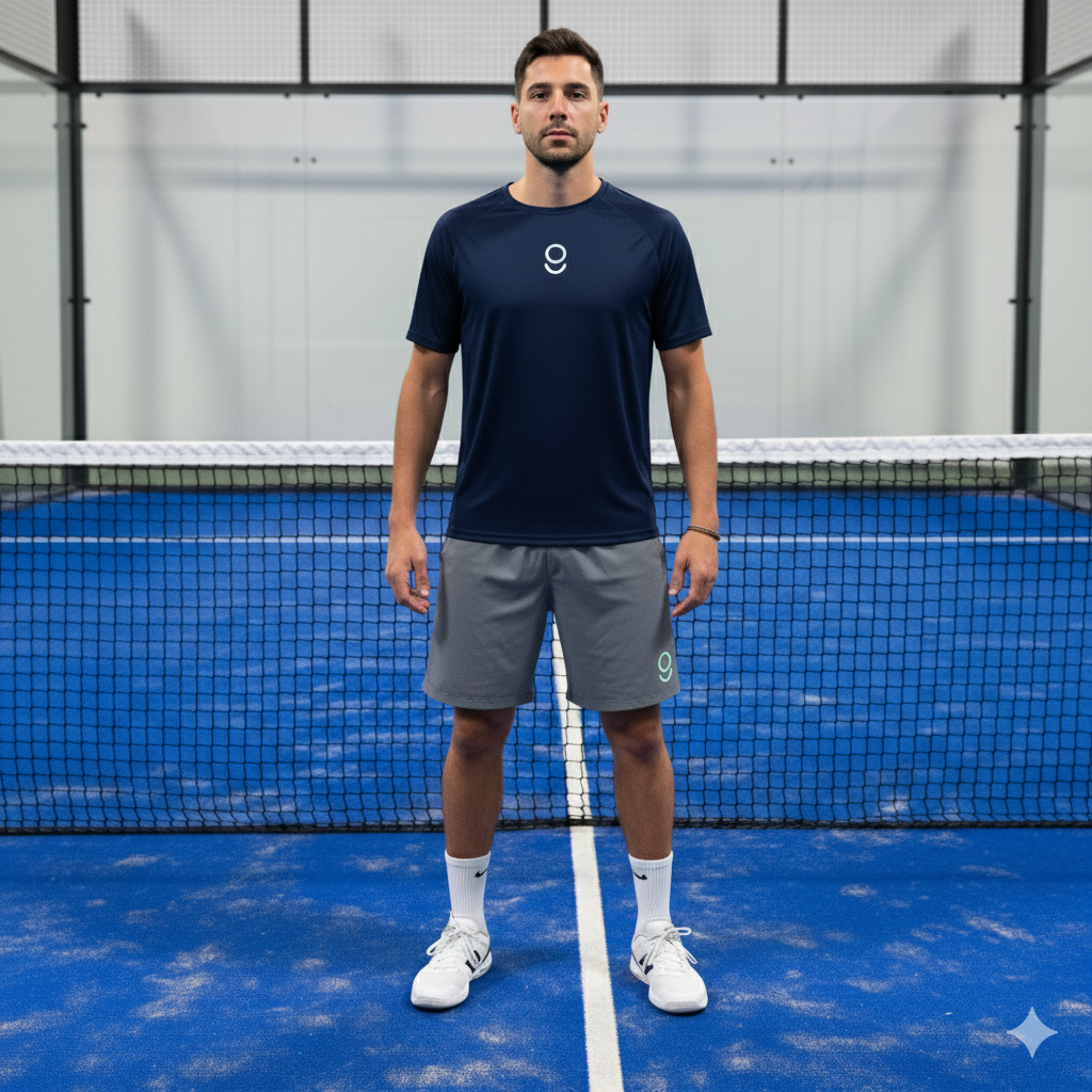 Playera azul / short oxford Bundle