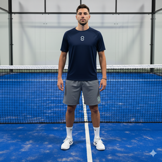 Playera azul / short oxford Bundle