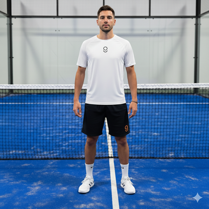 Playera blanca / short negro Bundle