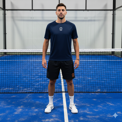 Playera azul / short negro Bundle