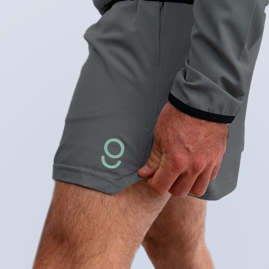 Short deportivo gris oxford para Hombre