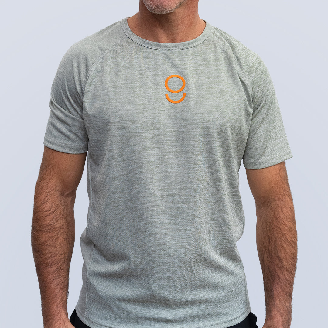 Men's green athletic t-shirt